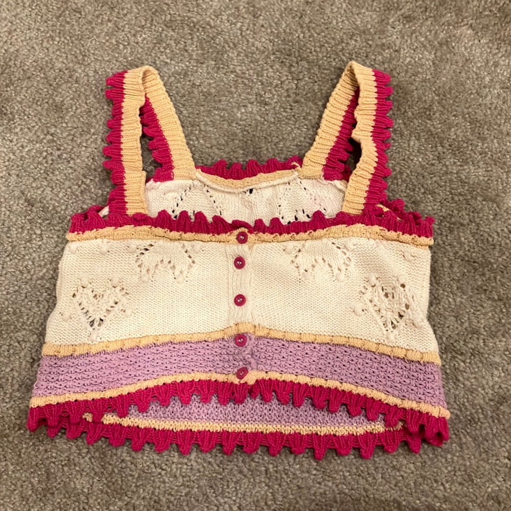 Zara Knit/Crochet crop top